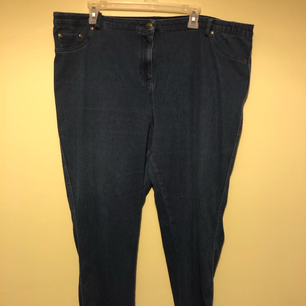 alfred dunner stretch straight leg jeans
Size 20
